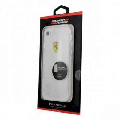 Originalus Ferrari dėklas  Hardcase FEHCRFP7TR1 iPhone 7/8 /SE 2020 / SE 2022 Permatomas 1