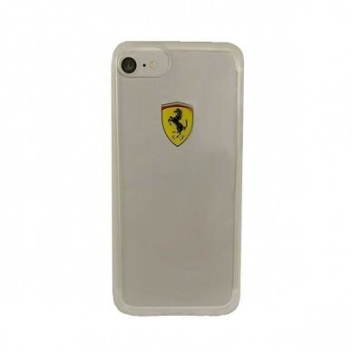 Originalus Ferrari dėklas  Hardcase FEHCRFP7TR1 iPhone 7/8 /SE 2020 / SE 2022 Permatomas