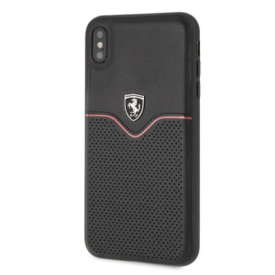 Originalus Ferrari Dėklas Nugarėlė Feovehci65Bk Iphone Xs Max Juodas Off Track Victory  1