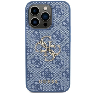 Originalus Guess dėklas 4G Big Metal LogoiPhone 15 Pro - Mėlynas 2