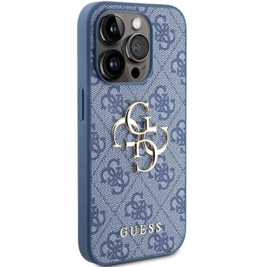 Originalus Guess dėklas 4G Big Metal LogoiPhone 15 Pro - Mėlynas 3