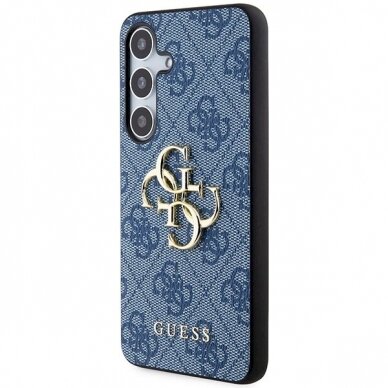 Originalus Guess dėklas 4G Big Metal LogoSamsung Galaxy S24+ - Mėlynas 1