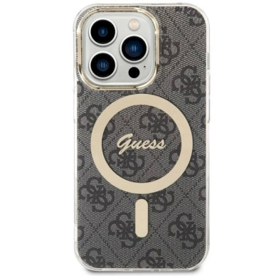 Originalus Guess dėklas 4G MagSafe case for iPhone 14 Pro - Juodas 1