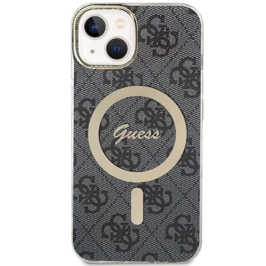 Originalus Guess dėklas 4G MagSafeiPhone 15 Plus / 14 Plus - Juodas 1