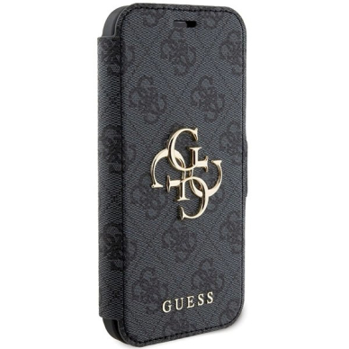 Originalus Guess dėklas 4G Metal LogoiPhone 15 / 14 / 13 - Pilkas 3