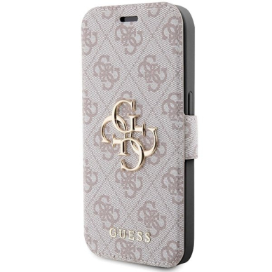 Originalus Guess dėklas 4G Metal LogoiPhone 15 Pro - Rožinis 1