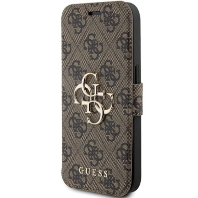 Originalus Guess dėklas 4G Metal LogoiPhone 15 Pro - Rudas 1