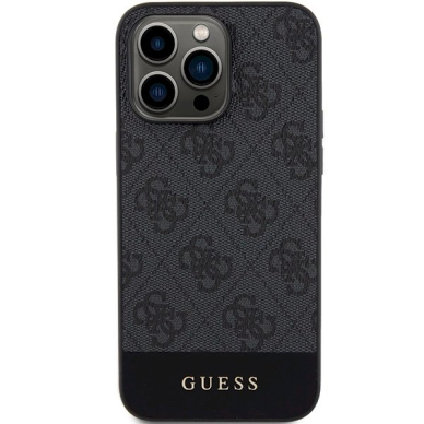 Originalus Guess dėklas 4G Stripe CollectioniPhone 15 Pro Max - Pilkas 2