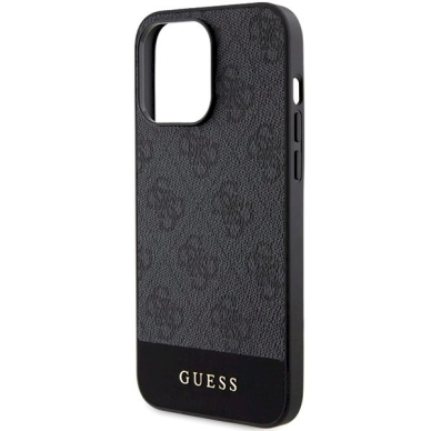 Originalus Guess dėklas 4G Stripe CollectioniPhone 15 Pro Max - Pilkas 5