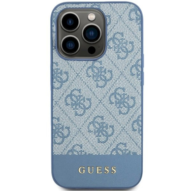 Originalus Guess dėklas 4G Stripe CollectioniPhone 15 Pro - Mėlynas 2