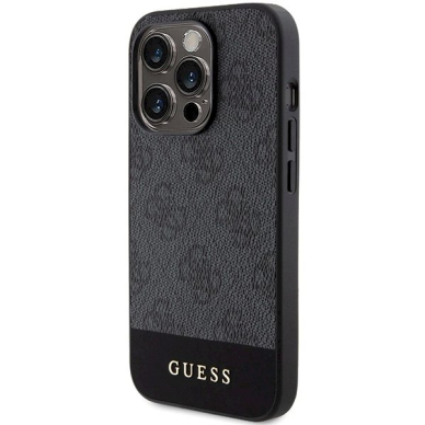 Originalus Guess dėklas 4G Stripe CollectioniPhone 15 Pro - Pilkas 1