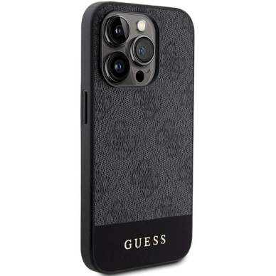 Originalus Guess dėklas 4G Stripe CollectioniPhone 15 Pro - Pilkas 3