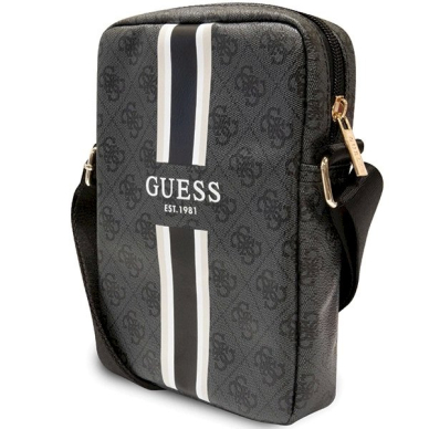 Originalus Guess dėklas 4G Stripes bag for 8 tablet - Juodas 1