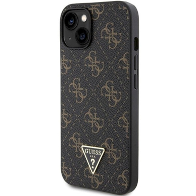 Originalus Guess dėklas 4G Triangle Metal LogoiPhone 15 Plus / 14 Plus - Juodas 1