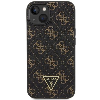 Originalus Guess dėklas 4G Triangle Metal LogoiPhone 15 Plus / 14 Plus - Juodas 2