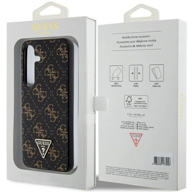 Originalus Guess dėklas 4G TriangleSamsung Galaxy S24 - Juodas 7