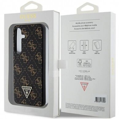 Originalus Guess dėklas 4G TriangleSamsung Galaxy S24+ - Juodas 7