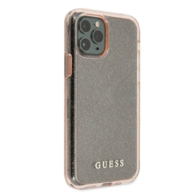 Originalus Guess Dėklas Guhcn58Pcglpi Iphone 11 Pro Rožinis Hard Case Glitter 4