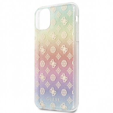 Originalus Guess Dėklas Guhcn65Peoml Iphone 11 Pro Max Multicolor Nugarėlė Iridescent 4G Peony 2