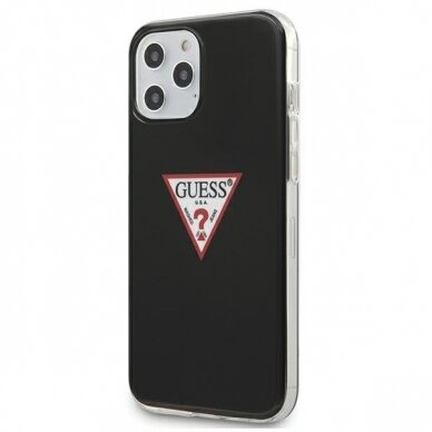 Originalus Guess Dėklas Guhcp12Mpcuctlbk Iphone 12 Pro / Iphone 12 Juoda Triangle Kolekcija