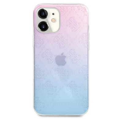 Originalus Guess dėklas Guhcp12S3D4Ggbp Iphone 12 Mini mėlyna-rožinė 4G 3D Pattern kolekcija 2