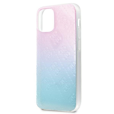 Originalus Guess dėklas Guhcp12S3D4Ggbp Iphone 12 Mini mėlyna-rožinė 4G 3D Pattern kolekcija 5