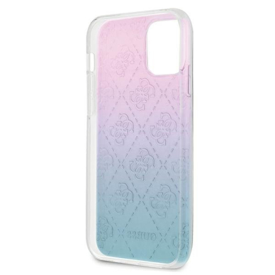 Originalus Guess dėklas Guhcp12S3D4Ggbp Iphone 12 Mini mėlyna-rožinė 4G 3D Pattern kolekcija 6