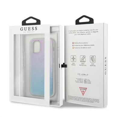 Originalus Guess dėklas Guhcp12S3D4Ggbp Iphone 12 Mini mėlyna-rožinė 4G 3D Pattern kolekcija 7