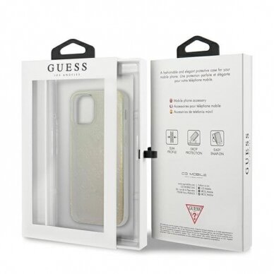 Originalus Guess Dėklas Guhcp12S3D4Girbl Iphone 12 Mini 5,4" Geltonas 4G 3D Pattern Collection 4