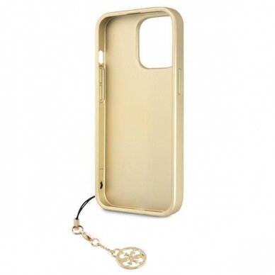 Originalus Guess dėklas GUHCP13XGF4GGR iPhone 13 Pro Max 6,7" Pilkas 4G Charms Collection 6