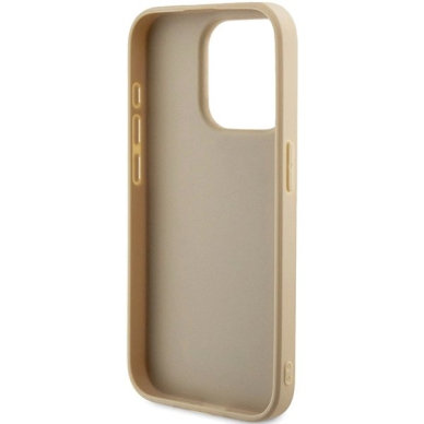 Originalus Guess dėklas GUHCP15XPSAIRSD iPhone 15 Pro Max 6.7" Auksinis/Auksinis hardcase Saffiano Iridescent Script 6