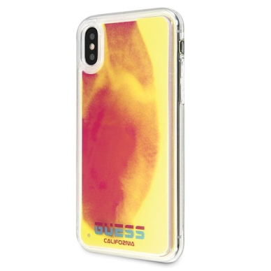 Originalus Guess Dėklas Guhcpxglcpi Iphone X/Xs Rožinis Nugarėlė California Glow In The Dark 1