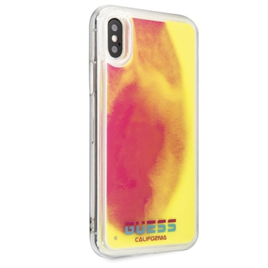 Originalus Guess Dėklas Guhcpxglcpi Iphone X/Xs Rožinis Nugarėlė California Glow In The Dark 4