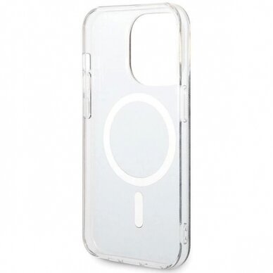 Originalus Guess dėklas IML 4G MagSafe case for iPhone 15 Pro - Juodas 5