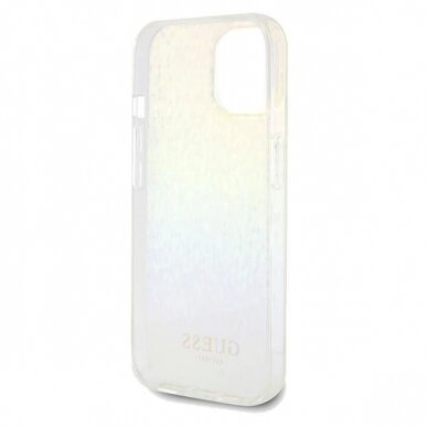 Originalus Guess dėklas IML Faceted Mirror Disco IridescentiPhone 14 / 15 / 13 - Įvariaspalvis 6