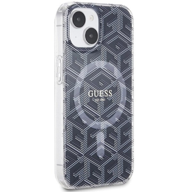 Originalus Guess dėklas IML GCube MagSafeiPhone 15 Plus / 14 Plus - Juodas 3