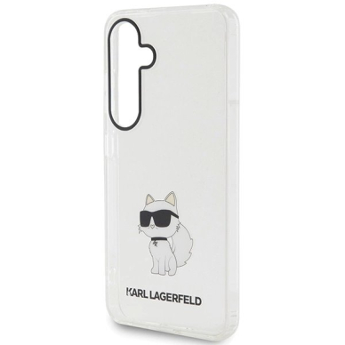 Originalus Karl Lagerfeld Dėklas KLHCS24MHNCHTCT S24+ S926 Permatomas hardcase IML Choupette 5