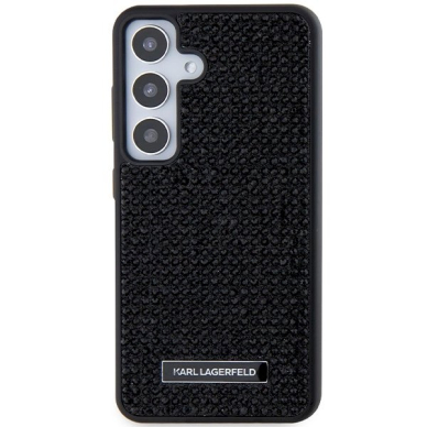 Originalus Karl Lagerfeld Dėklas Rhinestone Metal LogoSamsung Galaxy S24 - Juodas 2