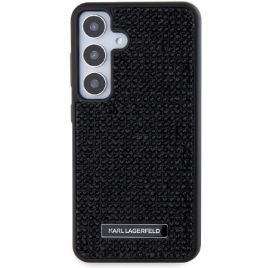 Originalus Karl Lagerfeld Dėklas Rhinestone Metal LogoSamsung Galaxy S24+ - Juodas 2