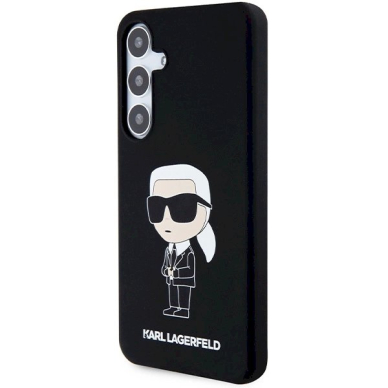 Originalus Karl Lagerfeld Dėklas Silicone IkonikSamsung Galaxy S24+ - Juodas 1