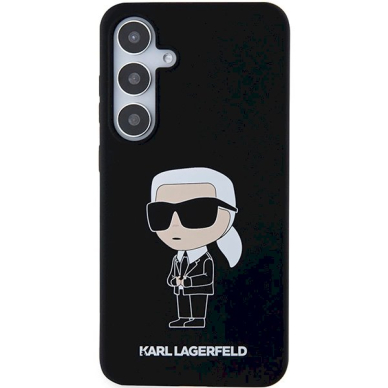 Originalus Karl Lagerfeld Dėklas Silicone IkonikSamsung Galaxy S24 - Juodas 2