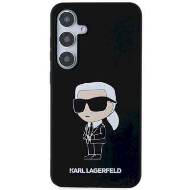 Originalus Karl Lagerfeld Dėklas Silicone IkonikSamsung Galaxy S24+ - Juodas 2