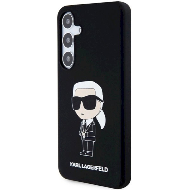 Originalus Karl Lagerfeld Dėklas Silicone IkonikSamsung Galaxy S24 - Juodas 1