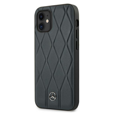 Originalus Mercedes dėklas Mehcp12Smulna Iphone 12 Mini mėlynas Wave Line 1