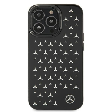 Originalus Mercedes dėklas MEHCP13LESPBK iPhone 13 Pro / 13 6,1" Juodas Silver Stars Pattern 2