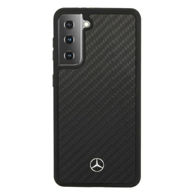 Originalus Mercedes dėklas MEHCS21MRCABK S21+ G996 juodas carbon hardcase Dynamic Line 2