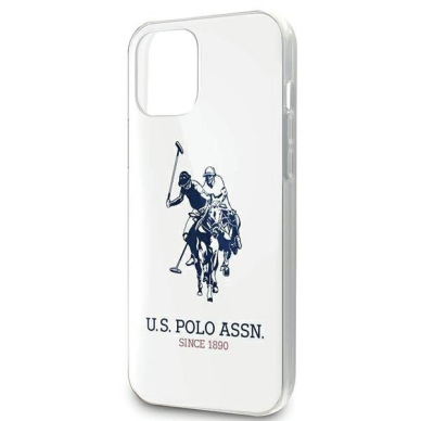 Originalus Us Polo Dėklas Ushcp12Ltpuhrwh Iphone 12 6,7" Pro Max Baltas Shiny Big Logo 3