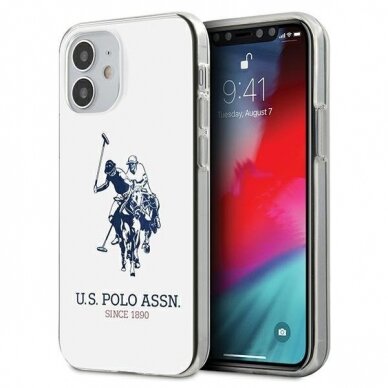 Originalus Us Polo Dėklas Ushcp12Stpuhrwh Iphone 12 Mini Baltas, Blizgus Logo