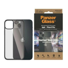 PanzerGlass antibacterial dėklas iPhone 14 Plus / 15 Plus - Permatomas Juodas