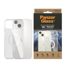 PanzerGlass Apsauginis dėklas MagSafe Antibacterial Military Grade Certified Dėklas iPhone 14/15/13 - Permatomas